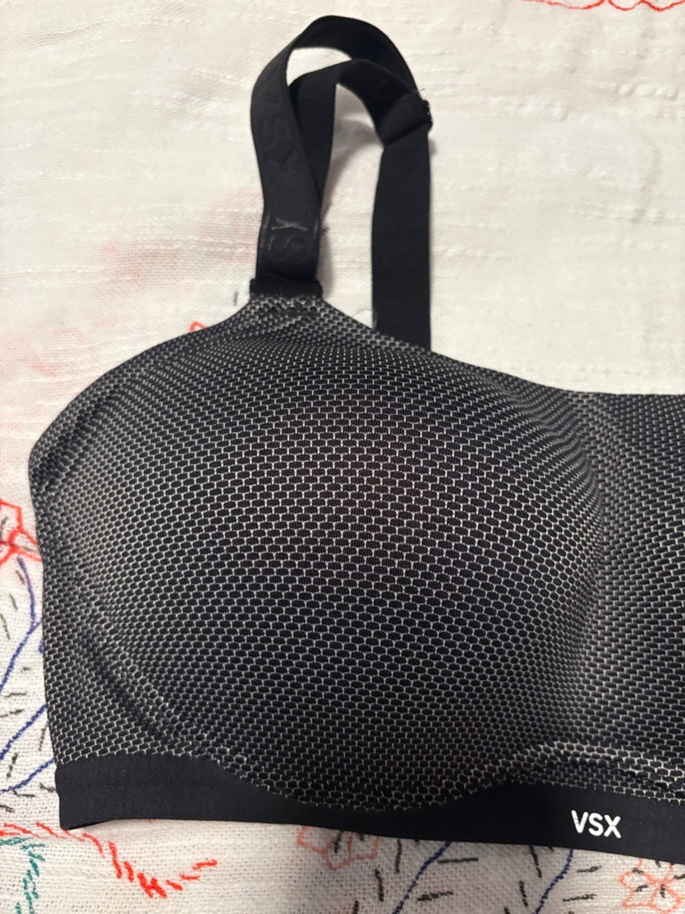 VSX Black Padded Sports Bra - Picture 2 of 5